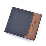 Men's Short Wallet Frosted Large Capacity Money Clip