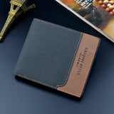 Men's Short Wallet Frosted Large Capacity Money Clip