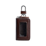 Men's First Layer Oil Wax Leather Key Bag