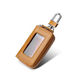 Men's First Layer Oil Wax Leather Key Bag