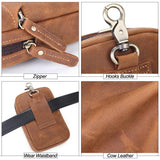 Men's Leather Fanny Waist Bag Purse Pouch Shoulder Messenger Bags