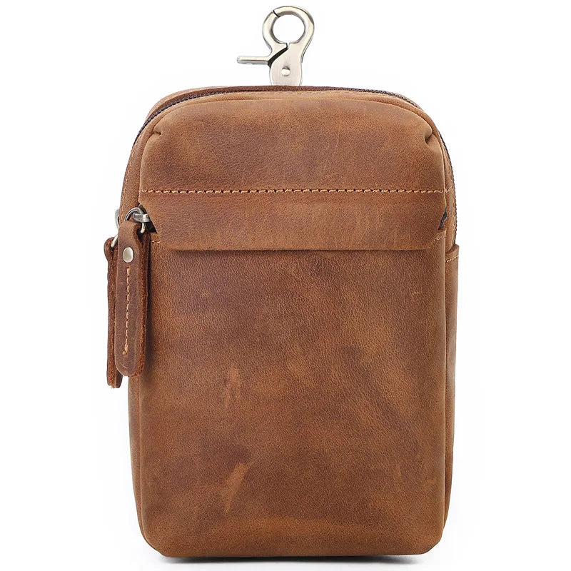 Men's Leather Fanny Waist Bag Purse Pouch Shoulder Messenger Bags