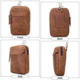 Men's Leather Fanny Waist Bag Purse Pouch Shoulder Messenger Bags
