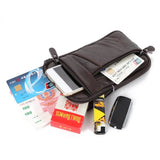 Men's Leather Waist Pack Phone Pouch Bag Chest Shoulder Belt Bag