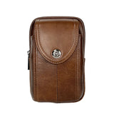 Men's Leather Waist Pack Phone Pouch Bag Waist Bag