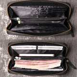 Men's Leather Wallet Clutch Cash Cards Case Purse