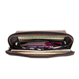 Men's Leather Belt Bag 5.5-Inch Phone Waist Bag Sunglass Pockets