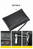 Men's Soft Leather Envelope Clutch Handbag