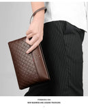 Men's Soft Leather Envelope Clutch Handbag