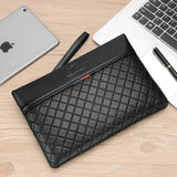 Men's Soft Leather Envelope Clutch Handbag