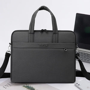 Men's Business Messenger Bag Shoulder Computer Briefcase Zipper Bag