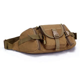 Men's Khaki Waist pack Tactical Water Bottle Belt Fanny Pack