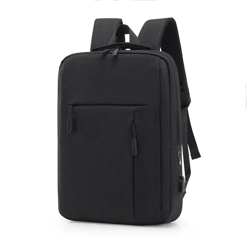Men's Laptop Backpack USB Charging Business School Bag Man