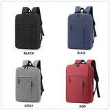 Men's Laptop Backpack USB Charging Business School Bag Man