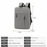 Men's Laptop Backpack USB Charging Business School Bag Man