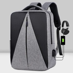 Men's Waterproof Business Backpack USB Charging Outdoor Travel Bags