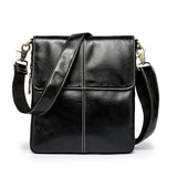 Men's Leather Crossbody Bag Small Casual Shoulder Handbag Male Messenger Bag