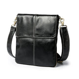 Men's Leather Crossbody Bag Small Casual Shoulder Handbag Male Messenger Bag