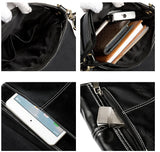 Men's Leather Crossbody Bag Small Casual Shoulder Handbag Male Messenger Bag