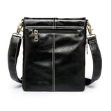 Men's Leather Crossbody Bag Small Casual Shoulder Handbag Male Messenger Bag