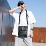 Men's Leather Crossbody Bag Small Casual Shoulder Handbag Male Messenger Bag