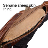 Men's Leather Waist Bag, Sheepskin Casual Chest Bag