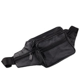Men's Leather Waist Bag, Sheepskin Casual Chest Bag