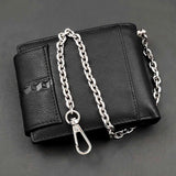 Men's Leather Wallet with Chain