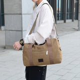 Men's Canvas Travel Tote Duffel Bag Cross Body Shoulder Handbag
