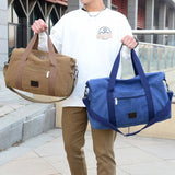 Men's Canvas Travel Tote Duffel Bag Cross Body Shoulder Handbag