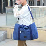 Men's Canvas Travel Tote Duffel Bag Cross Body Shoulder Handbag