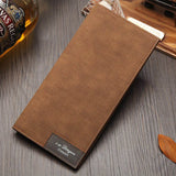 Men's Inscription Photo Engraved Leather Wallet Slim Bifold Style
