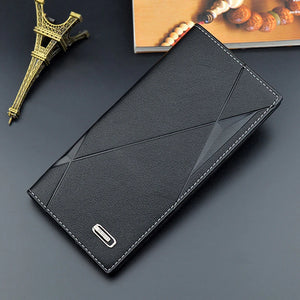 Men's Long Wallet Thin Youth Soft Wallet Multi-Card Space Large-Capacity