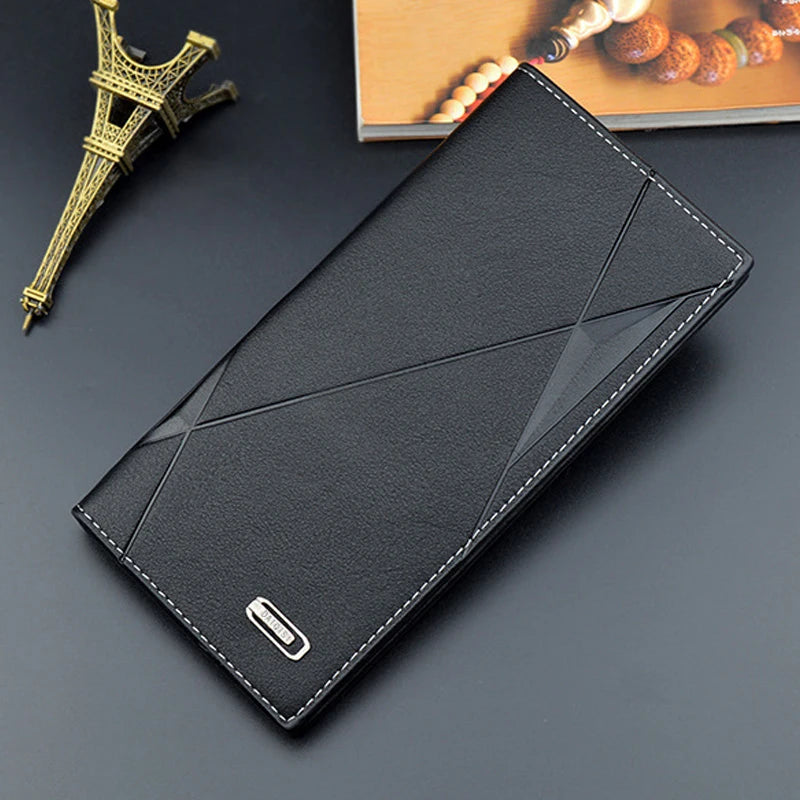Men's Long Wallet Thin Youth Soft Wallet Multi-Card Space Large-Capacity