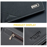 Men's Long Wallet Thin Youth Soft Wallet Multi-Card Space Large-Capacity