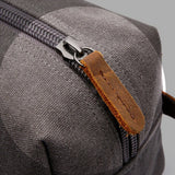 Men's Travel Toiletry Bag Canvas Leather Organizer