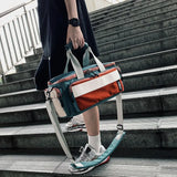 Men's Messenger Bag Japanese Tooling Bag Large Capacity Student Travel Storage B