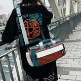Men's Messenger Bag Japanese Tooling Bag Large Capacity Student Travel Storage B