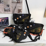 Men's Messenger Bag Waterproof Shoulder Bags Camouflage Unisex Schoolbag