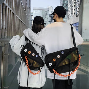 Men's Messenger Bag Waterproof Shoulder Bags Camouflage Unisex Schoolbag