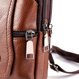 Men's Retro Leather Messenger Bag Small Shoulder Bag