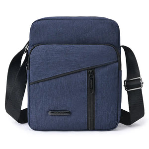 Men's Business Messenger Bag Single Shoulder Zipper Satchel Purse