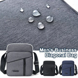 Men's Business Messenger Bag Single Shoulder Zipper Satchel Purse