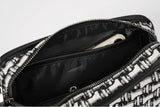 Men's Striped Canvas Messenger Bag Youth Small Square Handbag Backpack