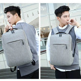 Men's USB Charging Anti-theft Laptop Backpack