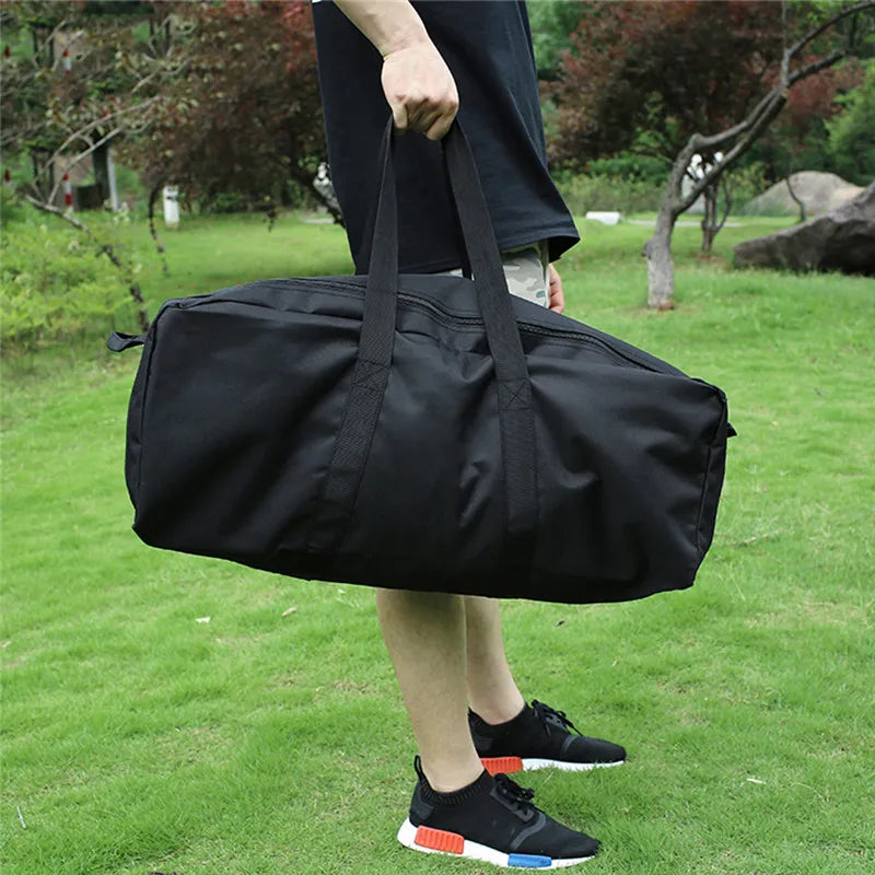Men's Large Canvas Travel Duffel Bag Multifunctional High Luggage Bag