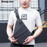 Men's Nylon Chest Bag Multi-function Crossbody