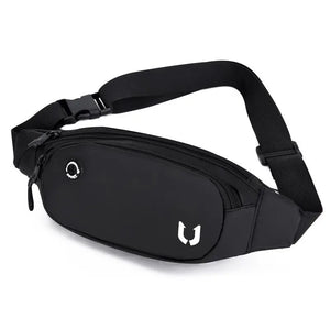 Men's Nylon Waist Bag Fanny Pack Hip Bum Belt Bag Travel