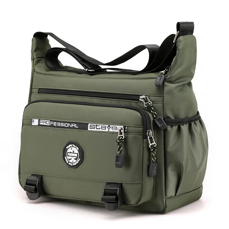Men's One Shoulder Messenger Bag Work Large Capacity Briefcase