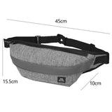 Men's Outdoor Sports Pockets Banana Waist Bag Fanny Pack Bum Belt Bag